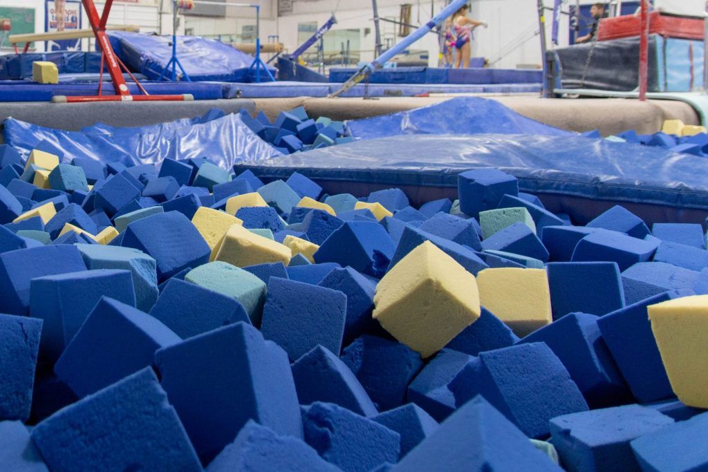 Zenith Gymnastics Foam Pit for tumbling, open gym, birthday party, and team